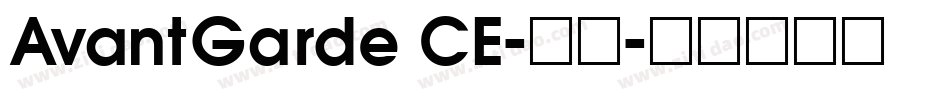 AvantGarde CE-普通字体转换